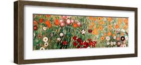 Flowery Garden Detail-Gustav Klimt-Framed Art Print