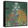 Flowery Garden-Gustav Klimt-Framed Stretched Canvas