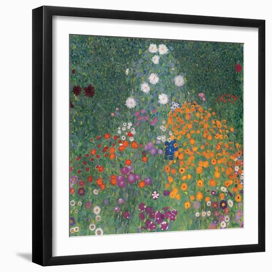 Flowery Garden-Gustav Klimt-Framed Art Print