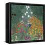 Flowery Garden-Gustav Klimt-Framed Stretched Canvas