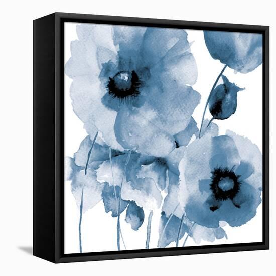 Flowing Flowers-Victoria Brown-Framed Stretched Canvas