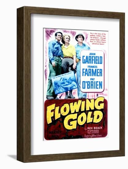 Flowing Gold - Movie Poster Reproduction-null-Framed Photo