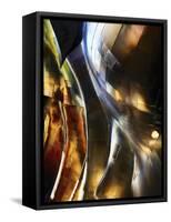 Flowing Metal Shpaes-George Oze-Framed Stretched Canvas