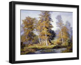 Flowing River-Frances Keffer-Framed Art Print