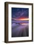 Flowing Tides Moody Sunset Seascape, Marshall Beach, San Francisco-Vincent James-Framed Photographic Print