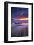 Flowing Tides Moody Sunset Seascape, Marshall Beach, San Francisco-Vincent James-Framed Photographic Print
