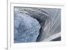 Flowing water and ice on partially frozen river, River Nith, Dumfries and Galloway, Scotland-Michael Durham-Framed Photographic Print