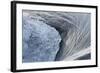 Flowing water and ice on partially frozen river, River Nith, Dumfries and Galloway, Scotland-Michael Durham-Framed Photographic Print