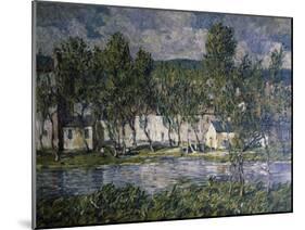 Flowing Water-Robert Spencer-Mounted Giclee Print