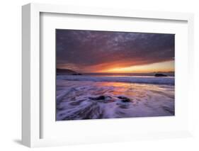 Flowing Waters Sunset Seascape, Marshall Beach, San Francisco-Vincent James-Framed Photographic Print