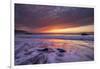 Flowing Waters Sunset Seascape, Marshall Beach, San Francisco-Vincent James-Framed Photographic Print