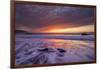 Flowing Waters Sunset Seascape, Marshall Beach, San Francisco-Vincent James-Framed Photographic Print