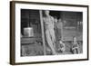 Floyd Burroughs and Tengle children in Hale County, Alabama, 1936-Walker Evans-Framed Photographic Print