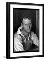 Floyd Burroughs, Cotton Sharecropper-Walker Evans-Framed Art Print