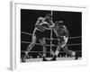 Floyd Patterson, and Sonny Liston During Championship Fight in Won by Liston in 1 1/2 Minutes-George Silk-Framed Premium Photographic Print