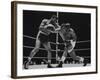 Floyd Patterson, and Sonny Liston During Championship Fight in Won by Liston in 1 1/2 Minutes-George Silk-Framed Premium Photographic Print