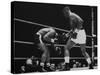 Floyd Patterson, and Sonny Liston During Liston-Patterson Heavyweight Title Bout-George Silk-Stretched Canvas