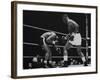 Floyd Patterson, and Sonny Liston During Liston-Patterson Heavyweight Title Bout-George Silk-Framed Premium Photographic Print