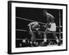 Floyd Patterson, and Sonny Liston During Liston-Patterson Heavyweight Title Bout-George Silk-Framed Premium Photographic Print