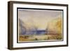 Fluelen: Morning (Looking Towards the Lake) 1845-J. M. W. Turner-Framed Giclee Print