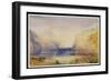 Fluelen: Morning (Looking Towards the Lake) 1845-J. M. W. Turner-Framed Giclee Print