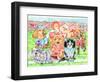 Fluffie Football-Karen Middleton-Framed Giclee Print