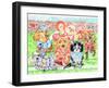 Fluffie Football-Karen Middleton-Framed Giclee Print