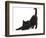 Fluffy Black Kitten, 9 Weeks, Stretching-Mark Taylor-Framed Photographic Print