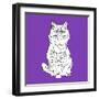 Fluffy Cat-Anna Nyberg-Framed Art Print