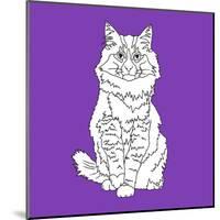 Fluffy Cat-Anna Nyberg-Mounted Art Print