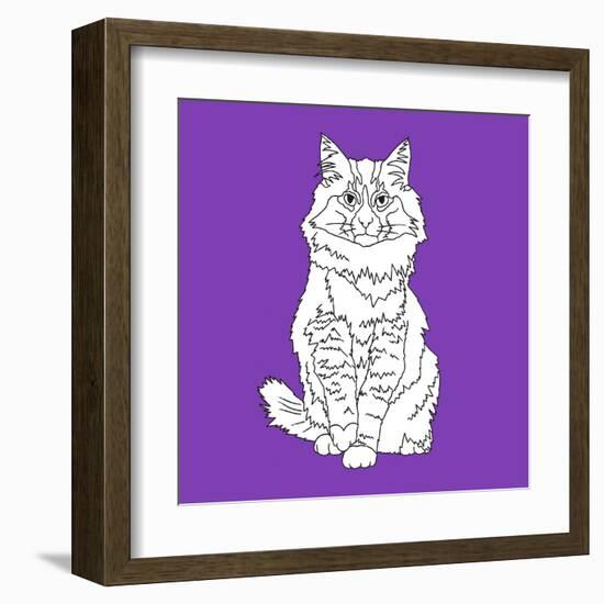 Fluffy Cat-Anna Nyberg-Framed Giclee Print