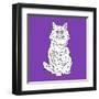 Fluffy Cat-Anna Nyberg-Framed Giclee Print