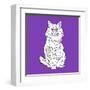 Fluffy Cat-Anna Nyberg-Framed Giclee Print