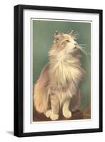 Fluffy Cat-null-Framed Art Print