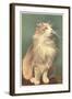 Fluffy Cat-null-Framed Art Print