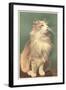 Fluffy Cat-null-Framed Art Print