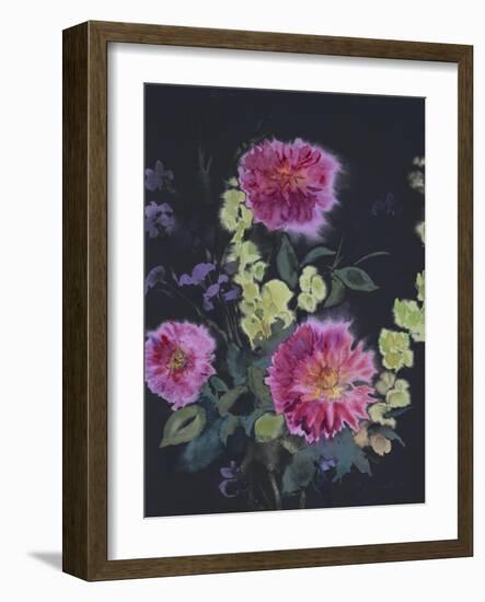 Fluid Flowers 2-Marietta Cohen Art and Design-Framed Giclee Print