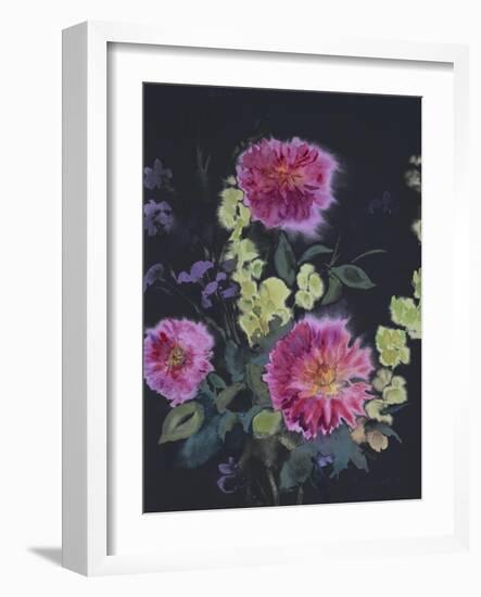 Fluid Flowers 2-Marietta Cohen Art and Design-Framed Giclee Print