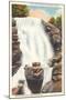 Flume Cascade, White Mountains, New Hampshire-null-Mounted Art Print