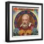 Flur de Galileo Brand Cigar Box Label, Galileo Galilei-Lantern Press-Framed Art Print