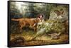 Flushed: Ruffed Grouse Shooting, 1857-Arthur Fitzwilliam Tait-Framed Stretched Canvas