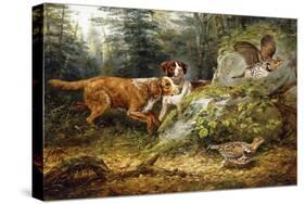 Flushed: Ruffed Grouse Shooting, 1857-Arthur Fitzwilliam Tait-Stretched Canvas