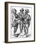 Flute and Cornetto Players, 16th Century-Jost Amman-Framed Giclee Print