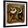 Flute and Harp Duo-Leslie Xuereb-Framed Giclee Print