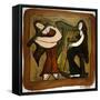 Flute and Harp Duo-Leslie Xuereb-Framed Stretched Canvas