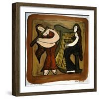 Flute and Harp Duo-Leslie Xuereb-Framed Giclee Print