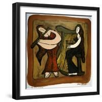 Flute and Harp Duo-Leslie Xuereb-Framed Giclee Print