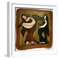 Flute and Harp Duo-Leslie Xuereb-Framed Giclee Print