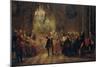 Flute Concert with Frederick the Great in Sanssouci, 1850-1852-Adolph Friedrich von Menzel-Mounted Giclee Print