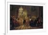 Flute Concert with Frederick the Great in Sanssouci, 1850-1852-Adolph Friedrich von Menzel-Framed Giclee Print